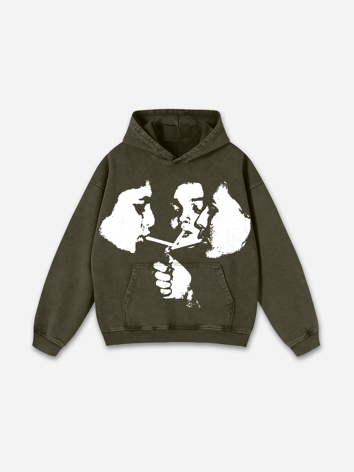 Sopula Relaxed Vintage Graphic Casual Street Washed Hoodie - Sopula｜Premium Graphic Tees & Graphic Clothing