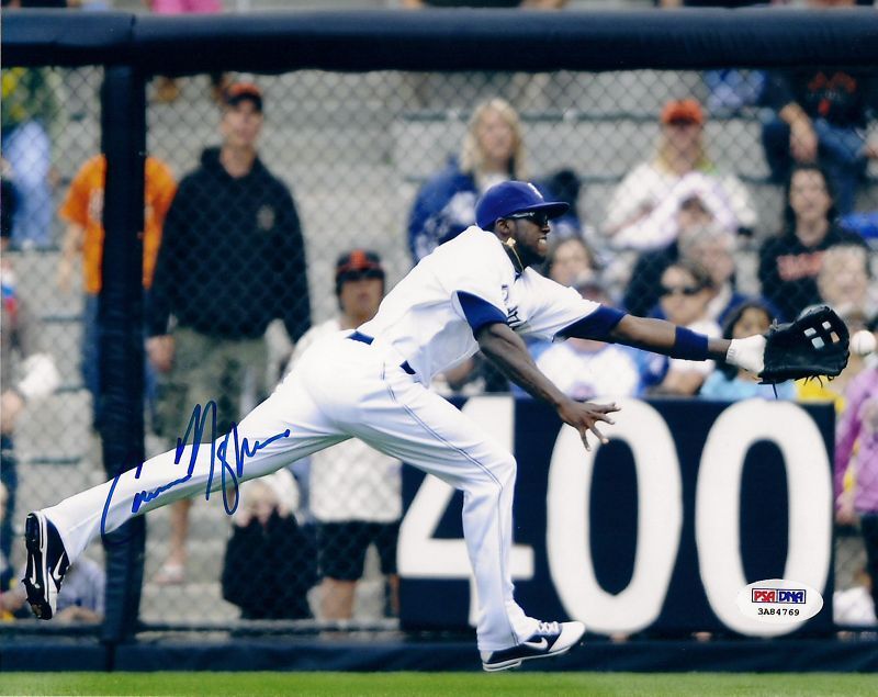 Cameron Maybin Signed Padres 8x10 Photo Poster painting PSA/DNA COA Petco Park Diving Catch Auto