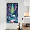 uk.everydayedeals (Limited Stock)Diamond Painting - Square AB Drills - Xmas Aurora Elk(45*75cm)