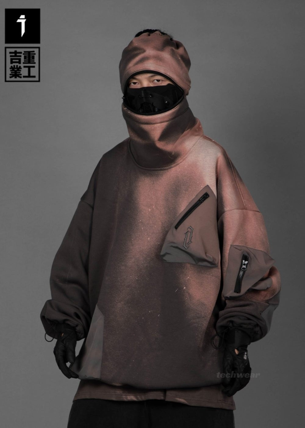 Stitching Pocket Hoodies JIYE HEAVY INDUSTRY techwear-x