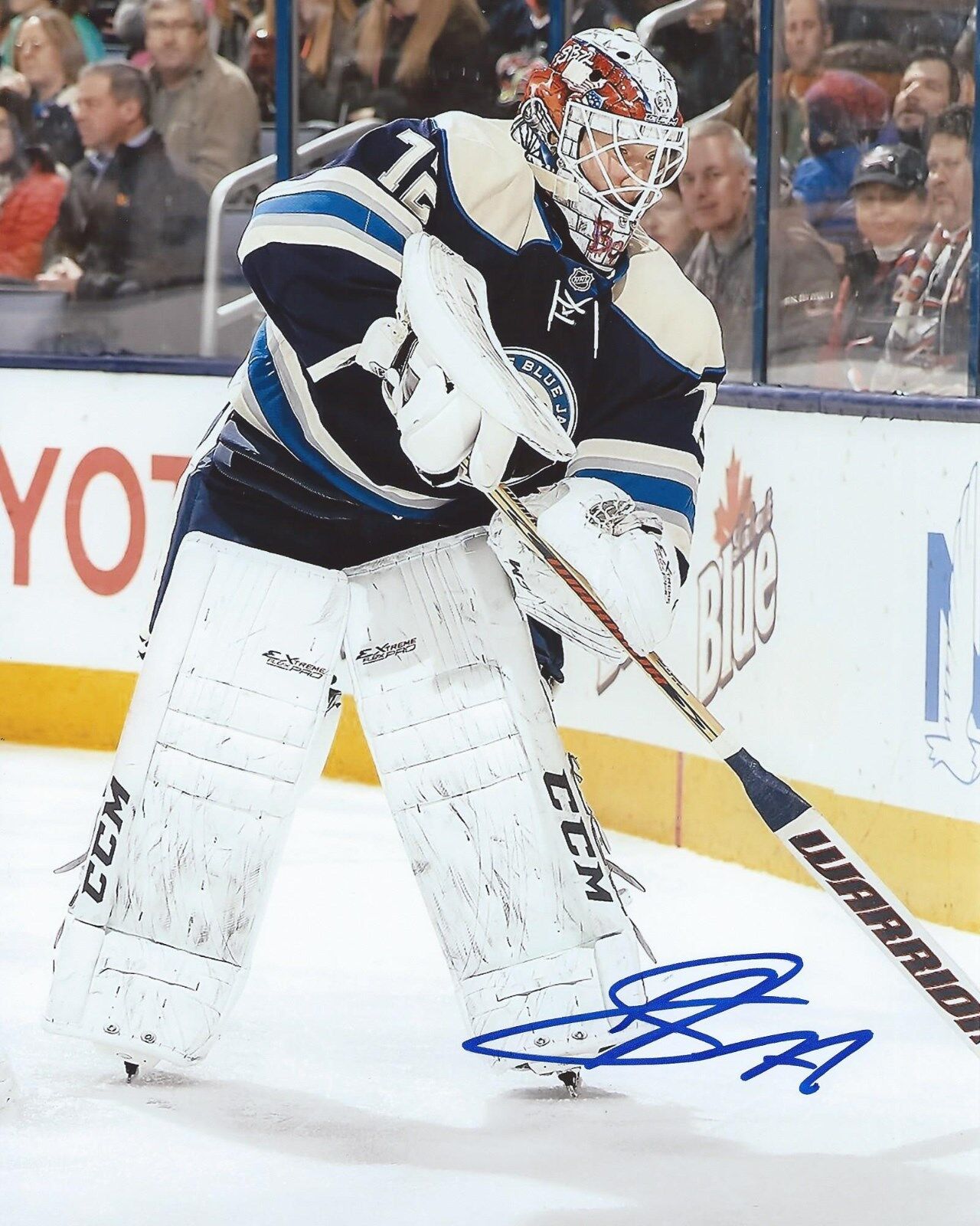 Sergei Bobrovsky Signed 8x10 Photo Poster painting Columbus Blue Jackets Autographed COA G