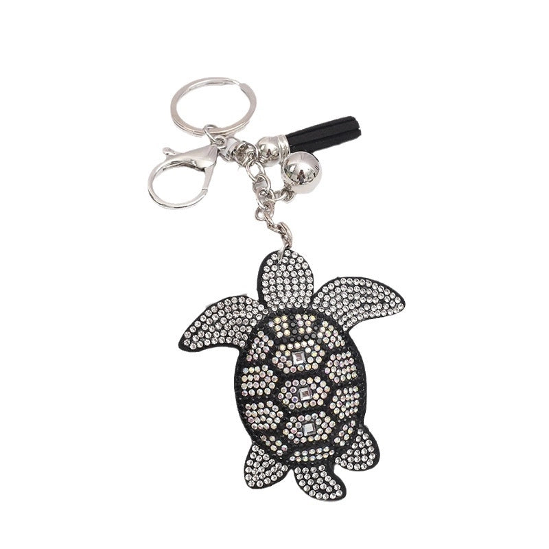 6 Pieces Cute Tortoise Alloy Unisex Keychain