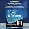 12V 24V Car Battery Charger LED Display Battery Maintainer Desulfator with Cable Clamps Overcharge Protection for Vehicle Motorcycle Boat Lead-acid Batteries