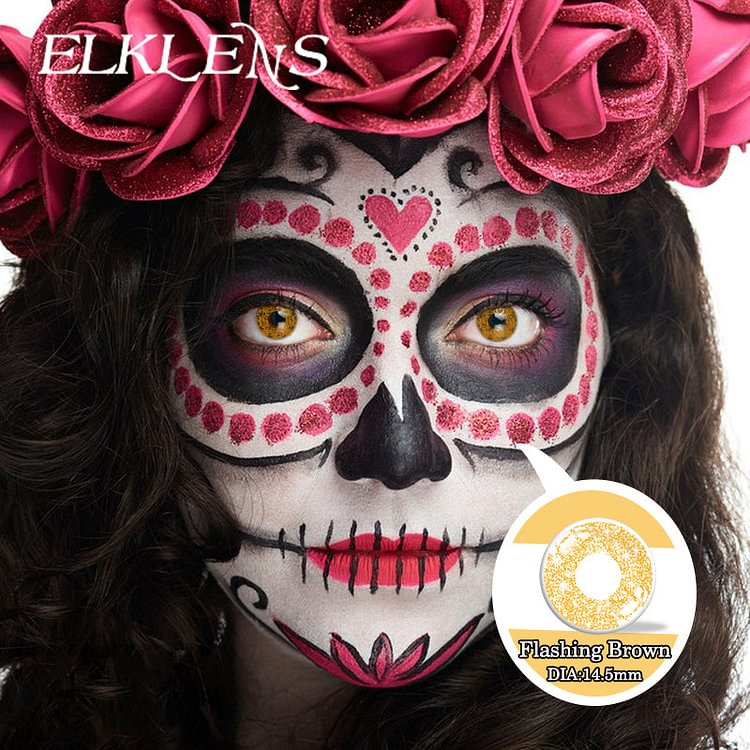 Halloween Flashin-Brown Cosplay Contact Lenses