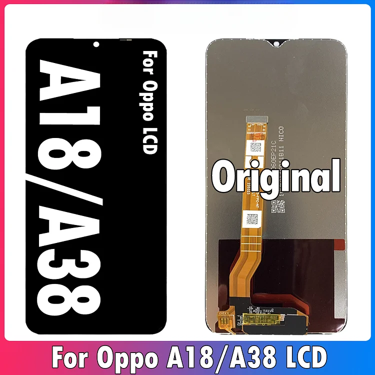 Original 6.56'' For Oppo A18 LCD CPH2591 Display Screen Touch Panel Digitizer For Oppo A38 Display CPH2579 Replacement Repair