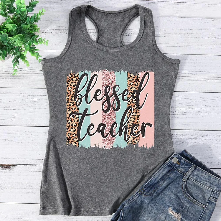 BLESSED TEACH? Vest Top-Annaletters