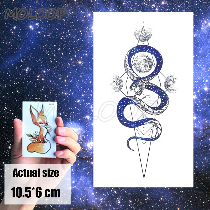 Temporary Tattoo Sticker cat pattern Element Small animal flower waterproof Fake Body Art tatoo for kid girl boy man woman