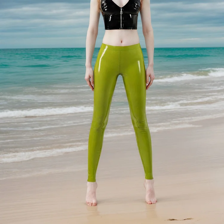 Women Latex Pants Leggings (KG30395)