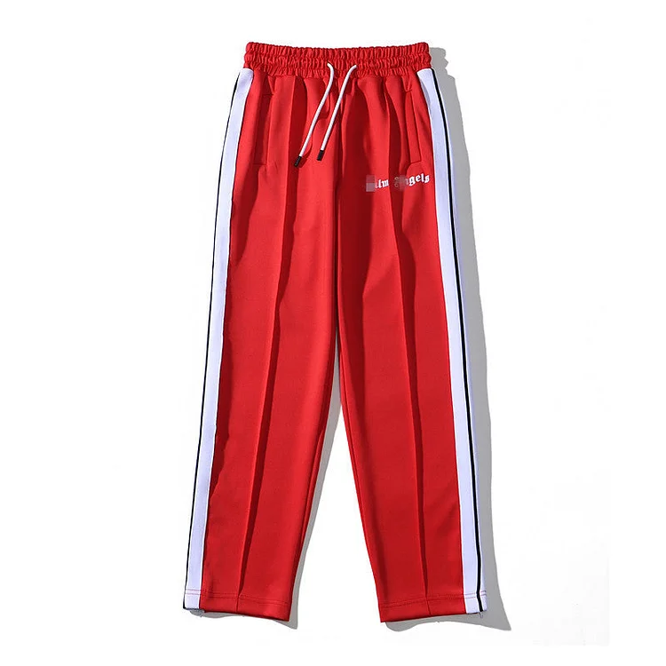 Palm Angle Pants Palm Angels Striped Trousers Men's and Women's Loose Casual Sports Pants
