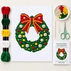 Christmas Pearl Cross Stitch Kit &ndash; 11CT Stamped Full Stitch DIY Embroidery tapestrymarket