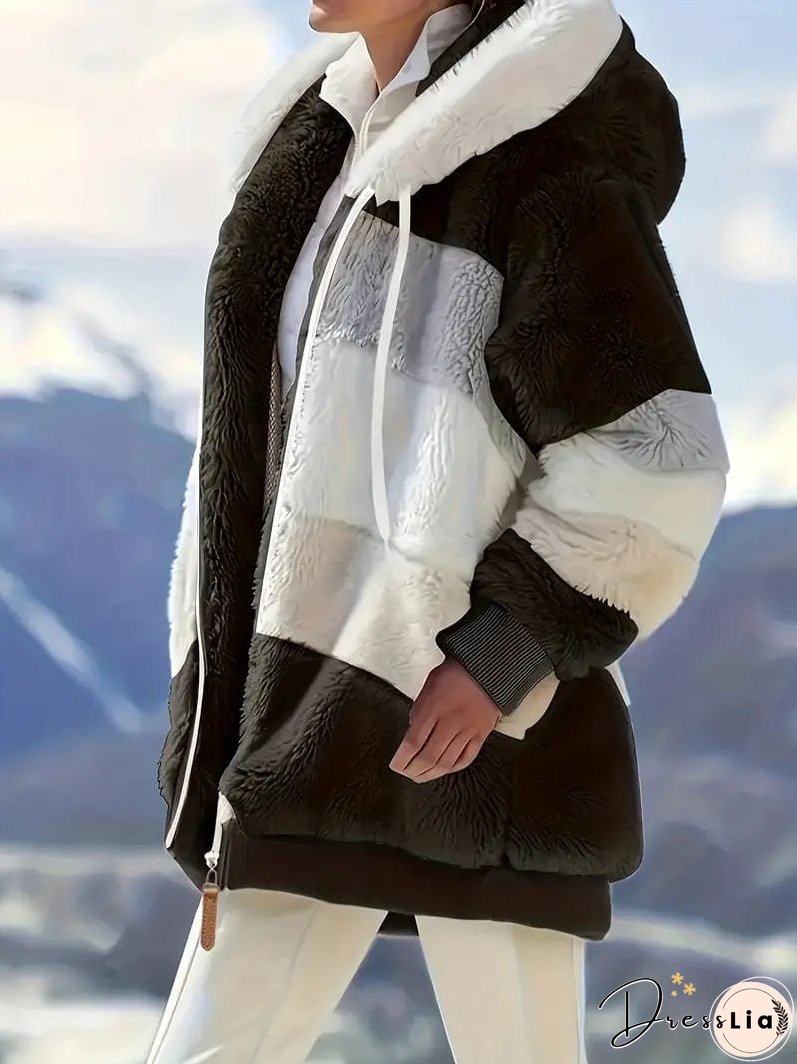 Cozy Tie-Dye Fleece Jacket for Women