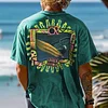 Men's Retro Surfing Printed T-shirt by Inlyline