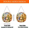 XMAS DIY Acrylic Special Shape Diamond Painting Hanging Pendant Hanging Kit