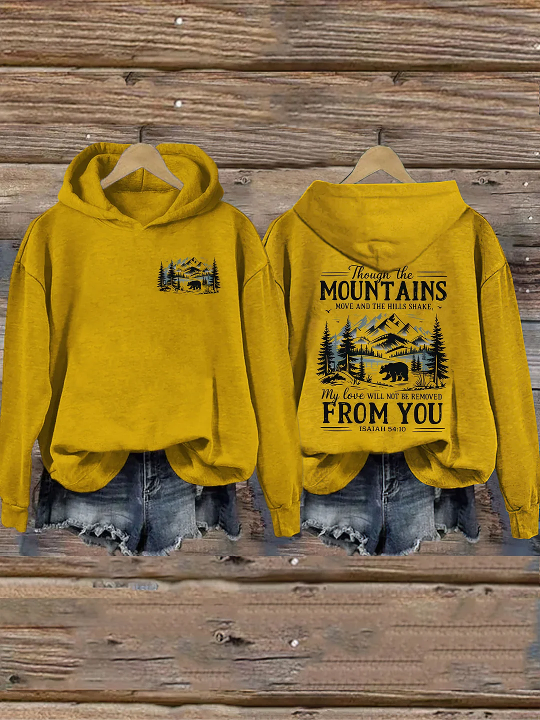 Though The Mountains Move Vintage Hoodie