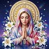 uk.everydayedeals DIY Pearl Painting With Frame - Handmade Self-Adhesive Pearls - Lady(25*25cm)