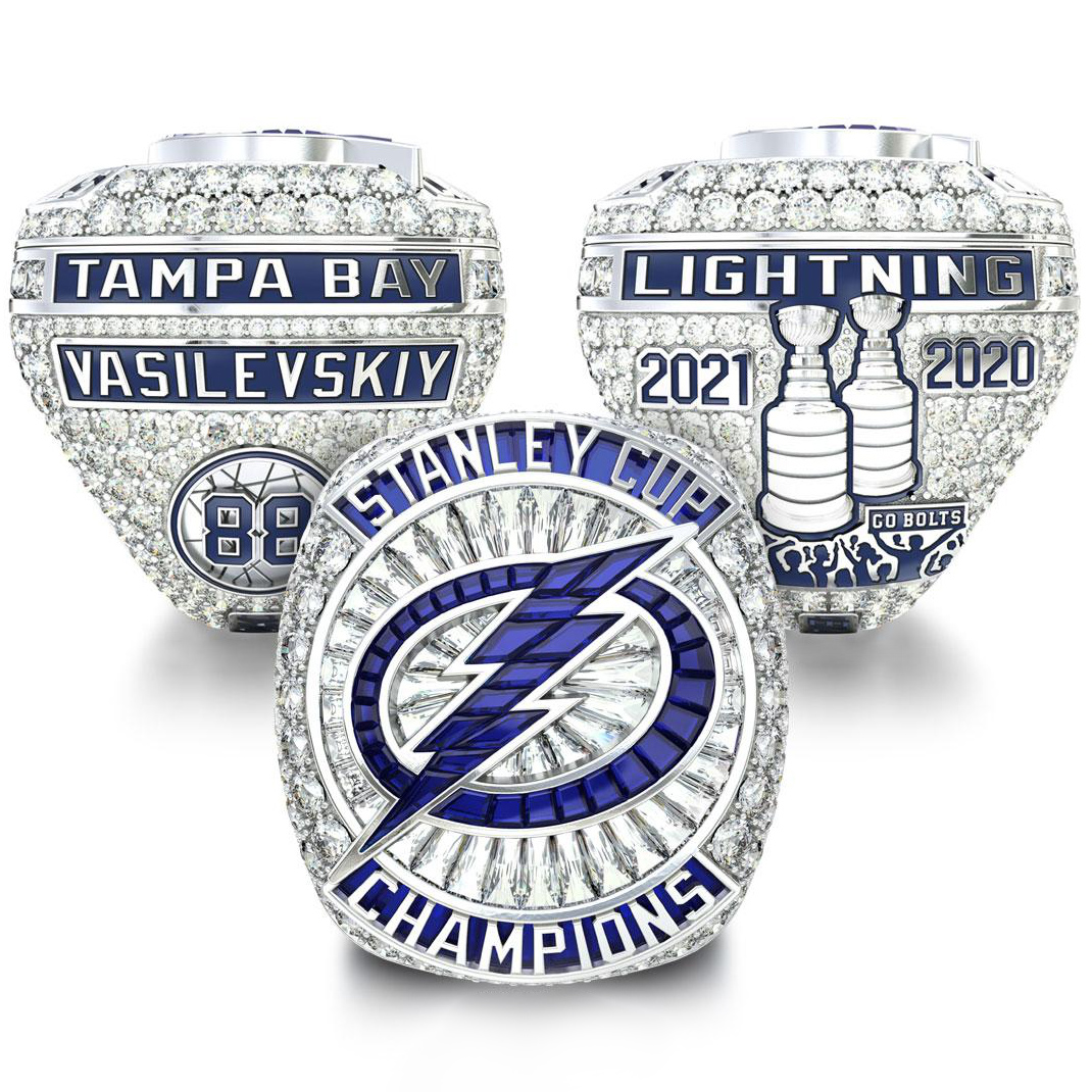 2021 TBL Tampa Bay Lightning Stanley Cup Championship Ring(Open top)