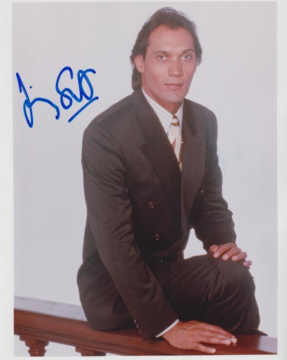 Jimmy Smits (L.A. Law) signed 8x10 Photo Poster painting