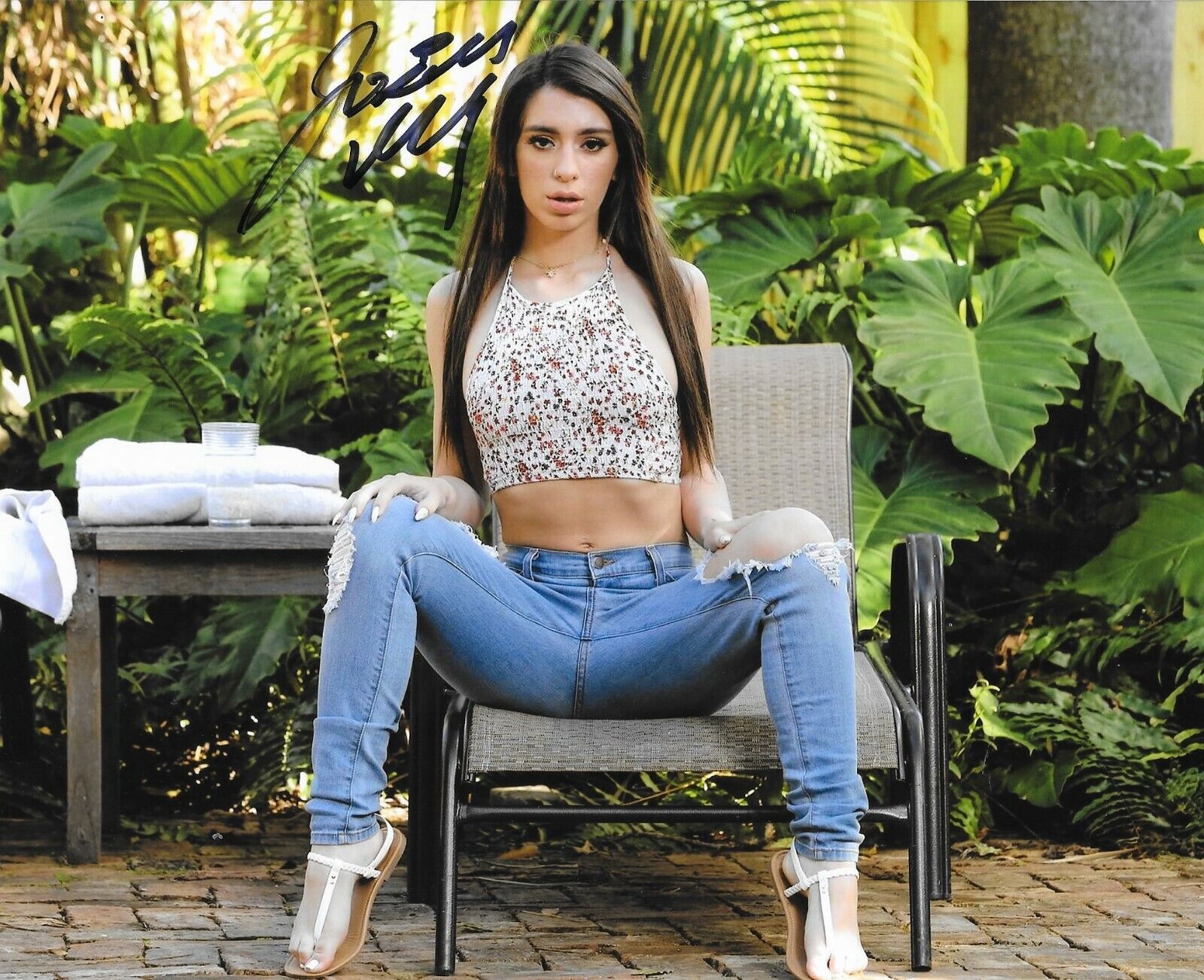 Joseline Kelly Adult Video Star signed Hot 8x10 Photo Poster painting autographed Proof 5