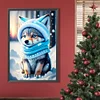 (40*60cm)Wolf Under the Snow -  Full Round Drill Diamond Painting