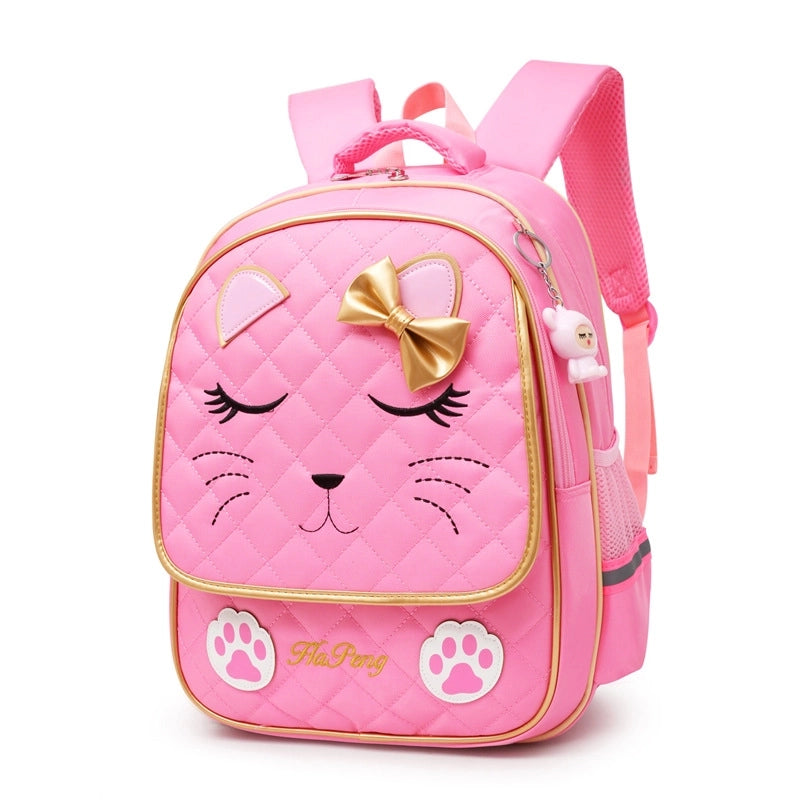 Waterproof Cartoon Solid Color School Daily Kids Backpack