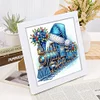 5D DIY Partial Special Shaped Drill Diamond Painting Train Home Art 19.2x19.2cm