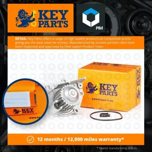 Water Pump fits ROVER STREETWISE 1.8 03 to 05 18K4F Coolant KeyParts PEB102510 Parts