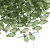 50PCS Cute Green Leaves Acrylic DIY Jewelry Accessories