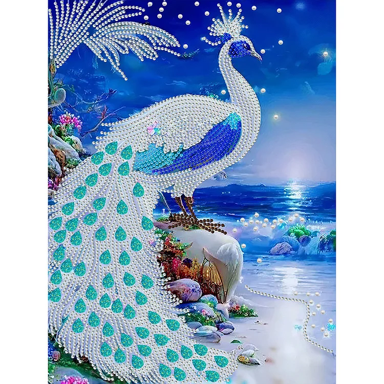Partial Drills Special-shaped Drill Diamond Painting - Gorgeous Peacock - 30*40cm