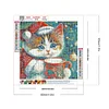 Diamond Painting -DIY Round Drill Christmas Kitten