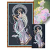 Moon Goddess-14CT Stamped Cross Stitch 37*69cm/14.57*27.17in(Big Size) tapestrymarket
