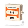 Cassette Tape Design Case Cover for Samsung Galaxy Buds4/4Pro Soft Silicone Protective Cover Shock-Proof Scratch-Resistant