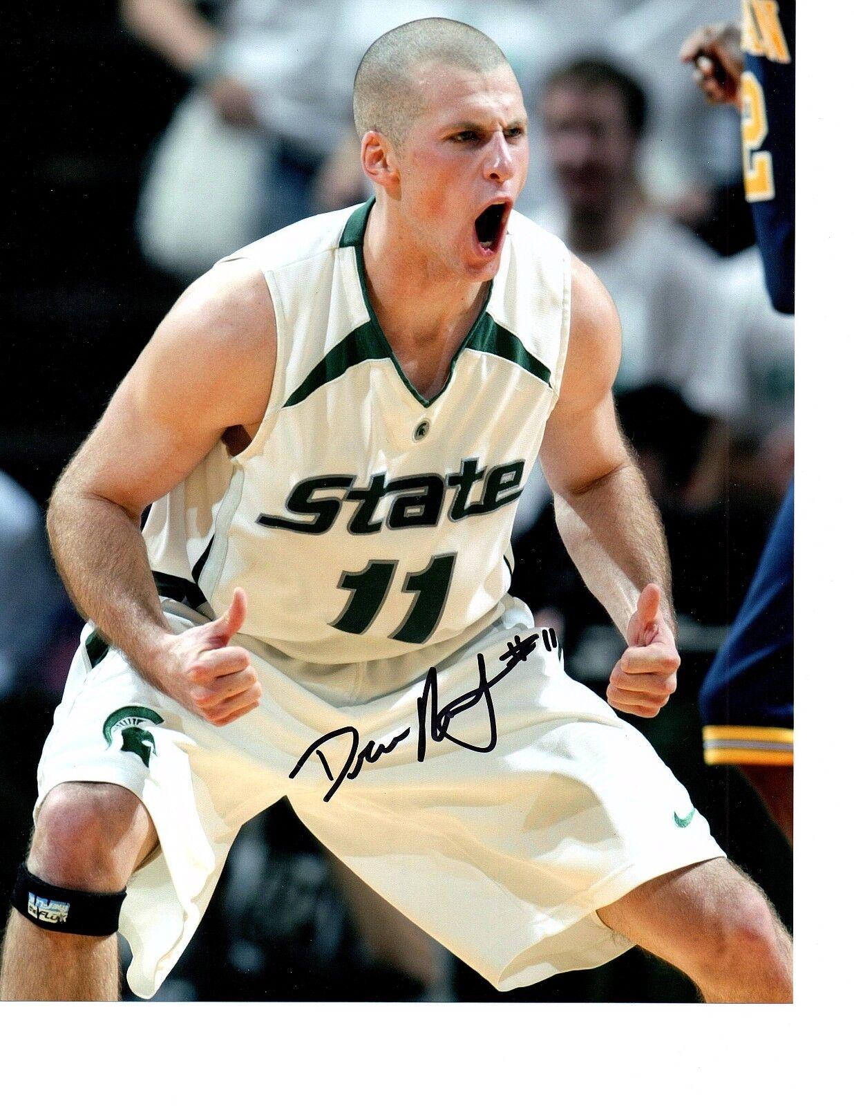 Drew Neitzel signed auto Photo Poster painting Michigan State basketball Big10 Spartans MSU f