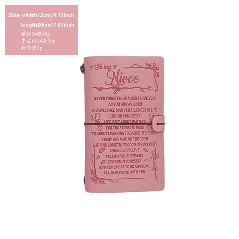 Creative Letter Imitation Leather Stationery Travel Journal Book Notebook