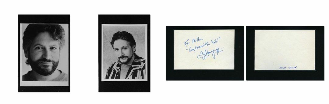 Harvey Fierstein - Signed Autograph and Photo Poster painting set - Playwright Tony Award Winner