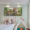 >SALE<Tiger Full Round Drill Diamond Painting DIY Embroidery Wall Art Home Decor