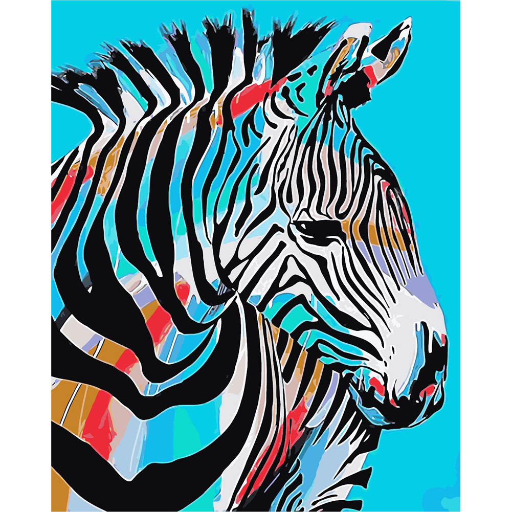 

40*50cm - Painting By Numbers - Zebra, 501 Original