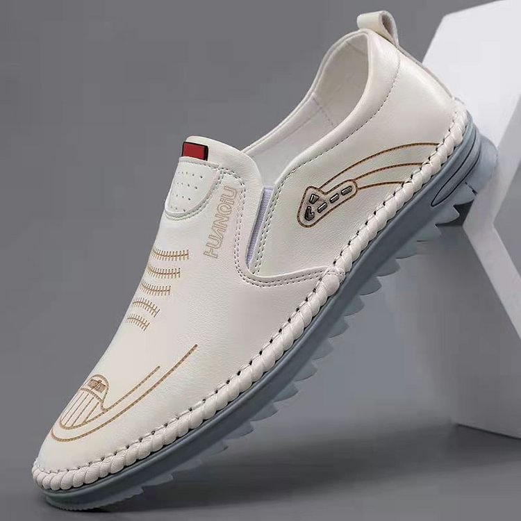 2022 spring new leather shoes non-slip business casual men's shoes