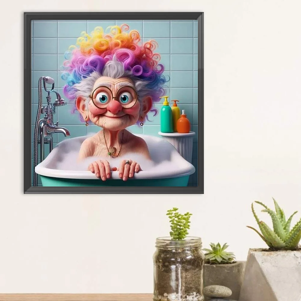 Diamond Painting - Full Round Drill - Grandma(Canvas|30*30cm)