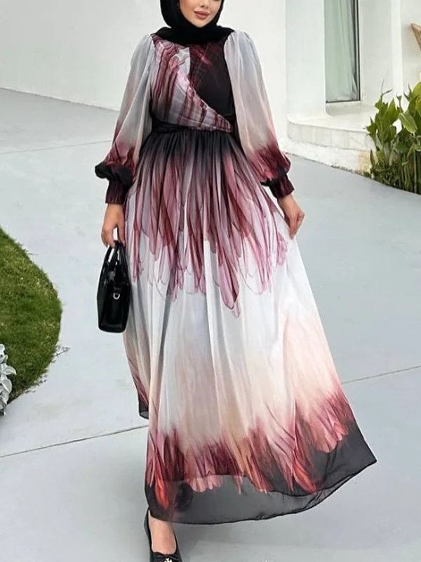 Chiffon Temperament is Simple and Elegant Maxi Dress