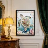 Meeresschildkr&ouml;ten B Spezialgeformte 5D DIY Teilbohrdiamanten Dots Edelsteinkunst-Kits f&uuml;r Erwachsene Anf&auml;nger Wohnkultur Diamanten Gem&auml;lde Edelsteink