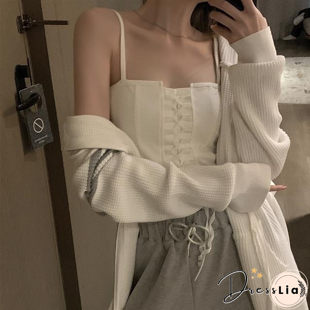 Camis Women Fashion Sexy French Crop Tops Casual Bandage Club Streetwear Off Shoulder Summer Korean Style White All-Match Chic