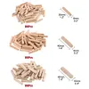 300pcs 6mm 10mm 10mm Wooden Dowel Cabinet Drawer Round Fluted Dowel Pins