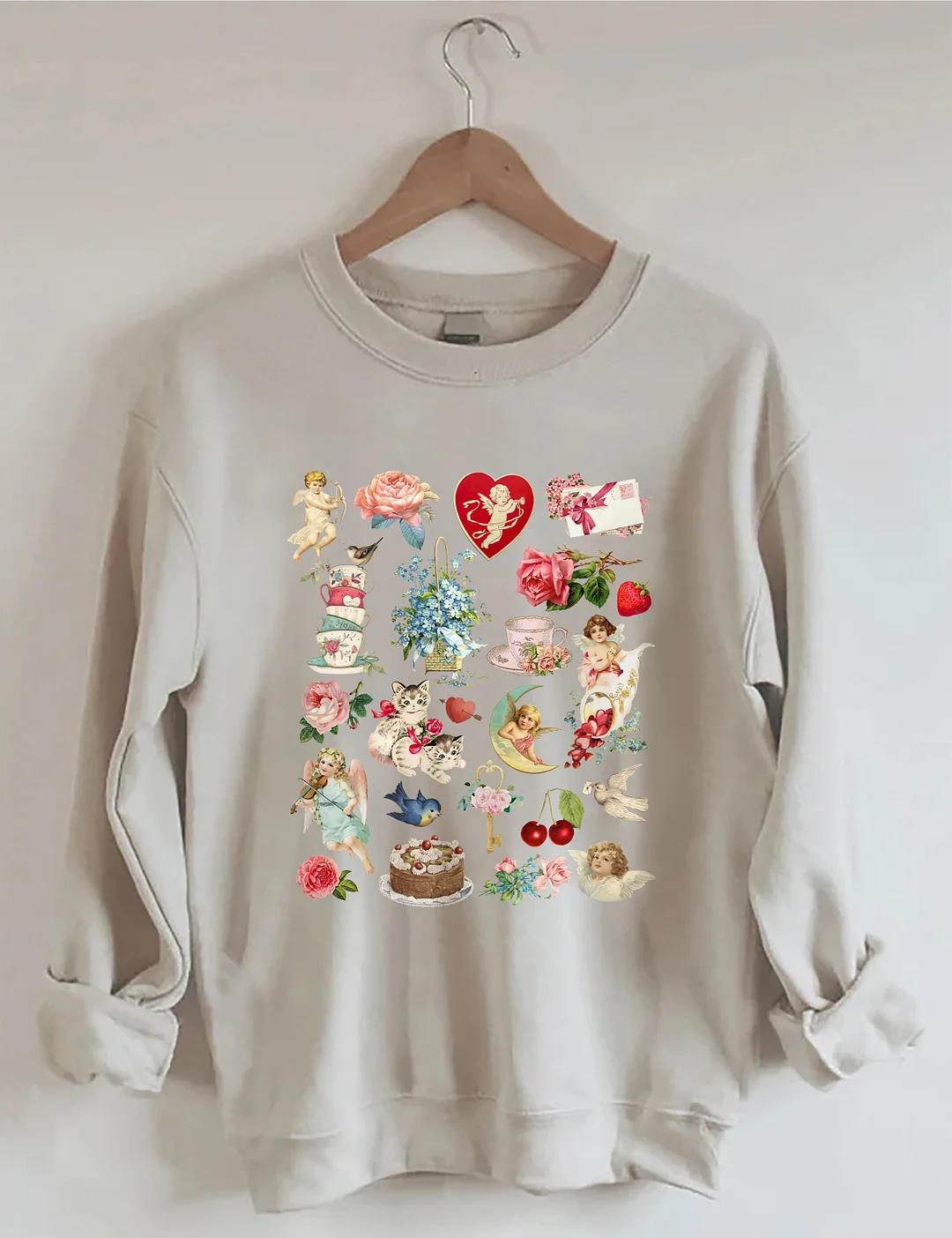 Valentine's Vintage Style Sweatshirt