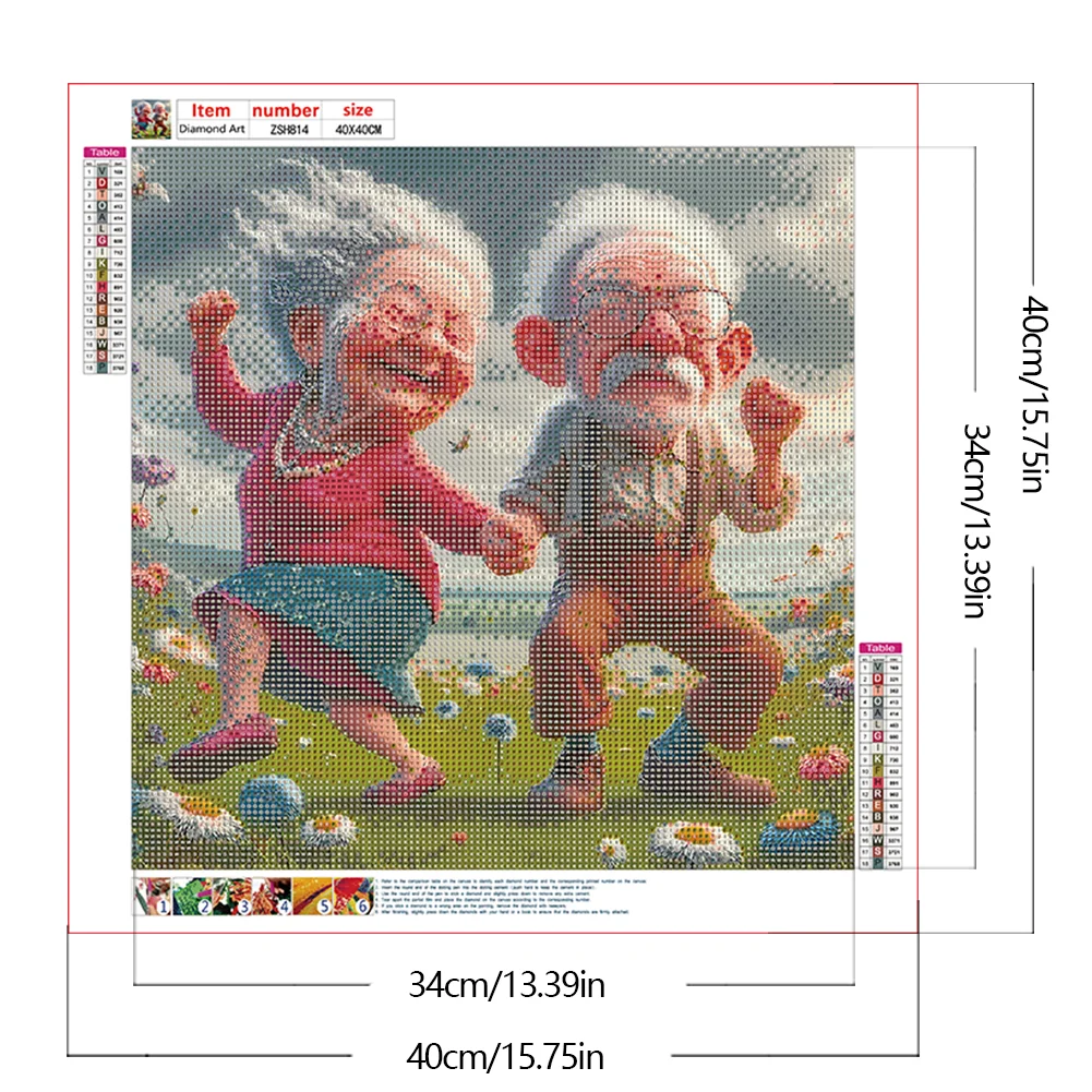 Diamond Painting - Full Round Drill - Couple(Canvas|40*40cm)