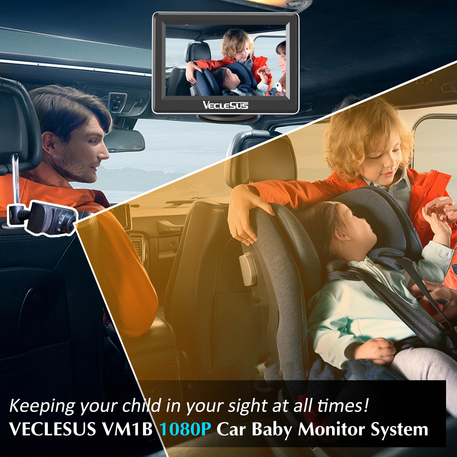 The reasons for buying baby car monitor and how to choose a good baby car monitor  VECLESUS® Rear View Safety GING