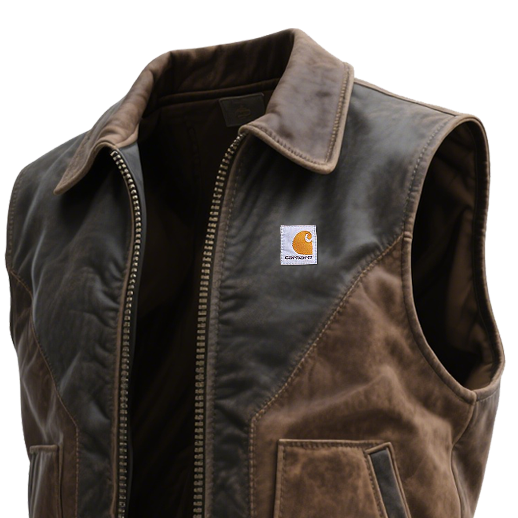 Stylish Leather Vest For Men - Perfect For Casual And Outdoor Adventures