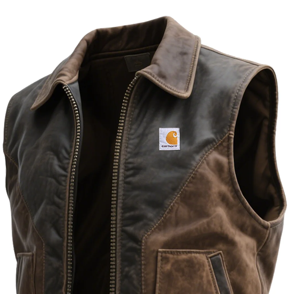Stylish Leather Vest For Men - Perfect For Casual And Outdoor Adventures