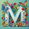 Butterfly Flower M 5D Partial Drill DIY Diamond Painting Kit 30*30cm