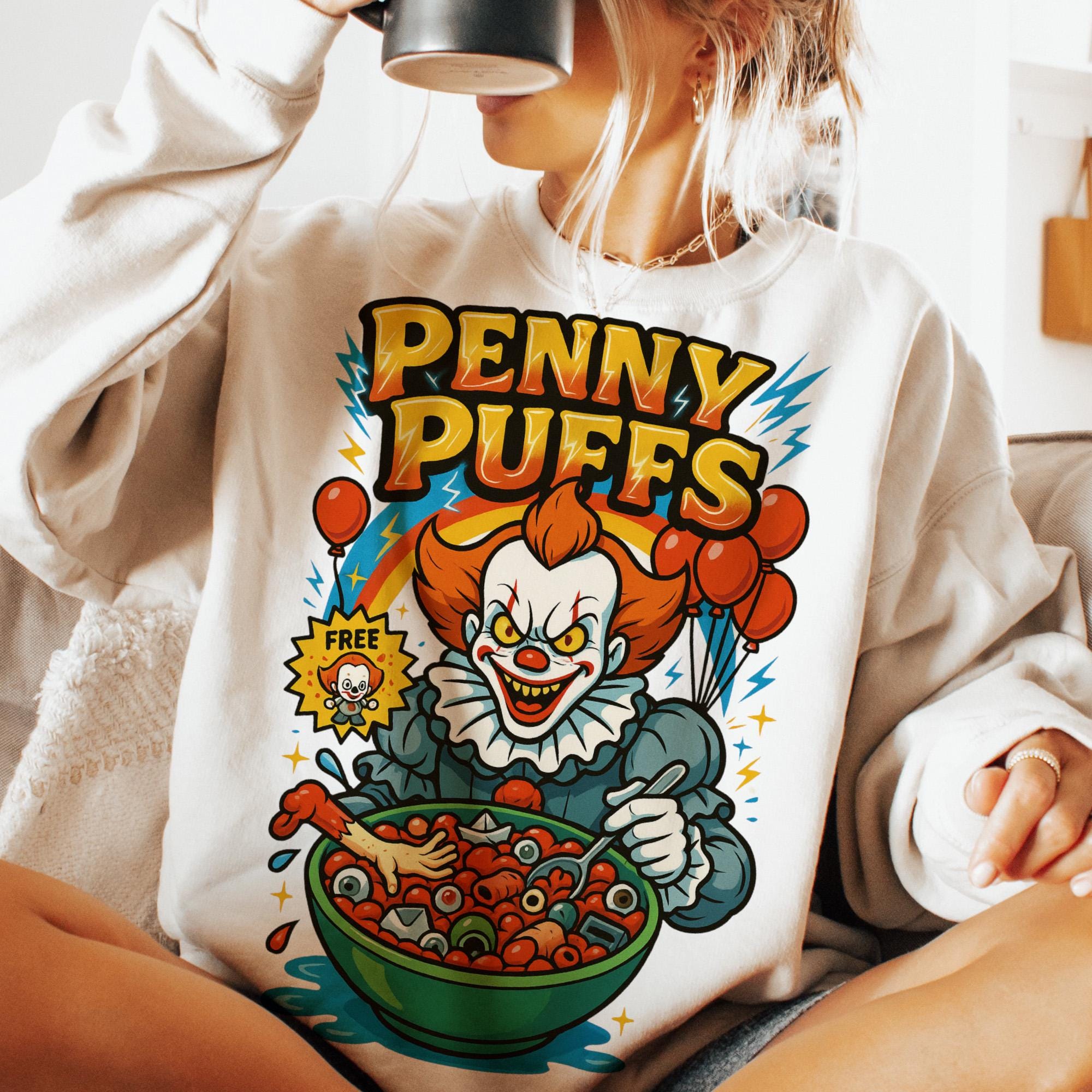 Loveyoufancy Penny Puffs T-shirt, Funny Halloween T-shirt, Horror Character T-shirt