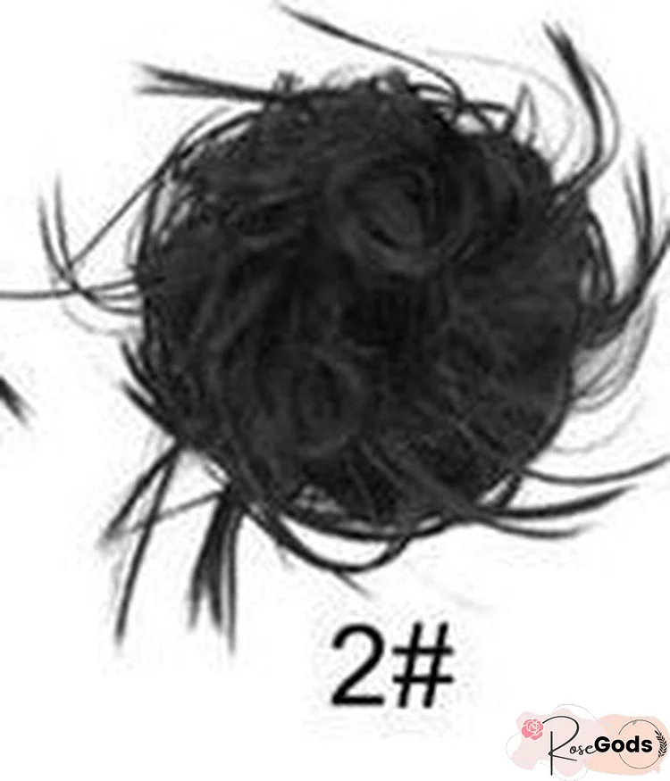 Rubber Band Chemical Fiber Wig Ring Chicken Tail Hair Ring Fluffy Curly Hair Ring